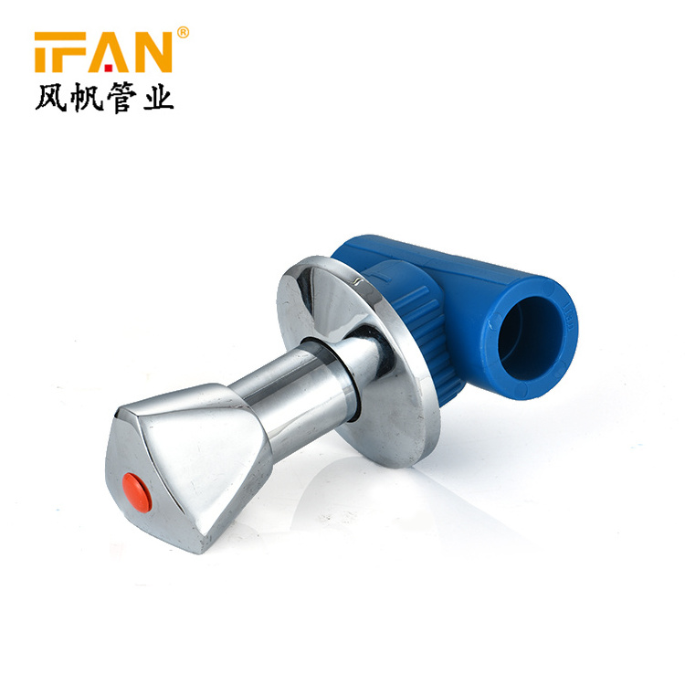 Ifan Ppr Pipe Fitting American Water Valve Ppr Concealed Stop Valve With Chrome Handle