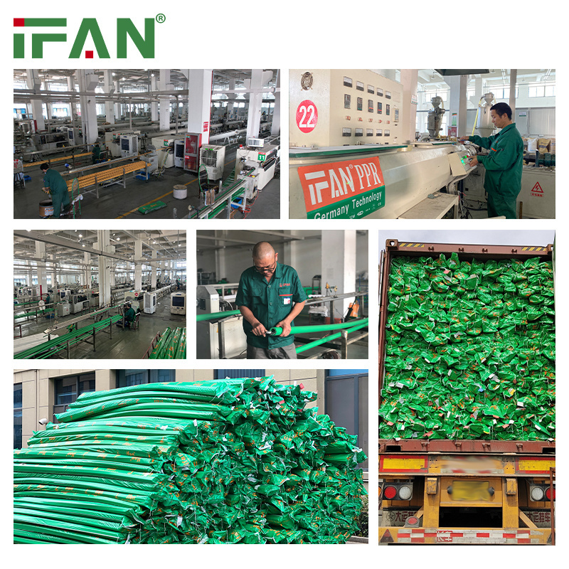 IFAN Factory Customized Color PPR Pipe Plumbing PPR Tube Plastic Pipe PN20 PN25 PPR Pipe