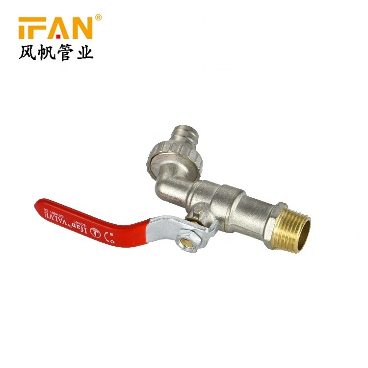 1/2'' 3/4'' Chrome Plated Brass Bibcock Taps Long Washing Machine Bibcock Garden Hose Taps Faucet Bib Cock