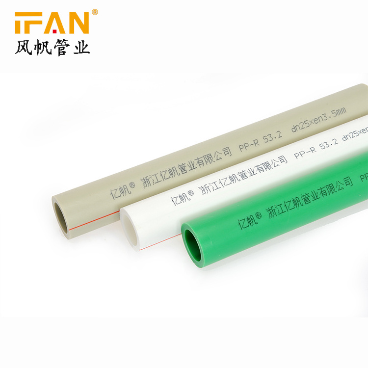 IFAN China Manufacturer fontaneria tubo desague Polypropylene Plastic Tube PN12.5 PN16 PN20 PN25 Pipe Price List PPR Pipe