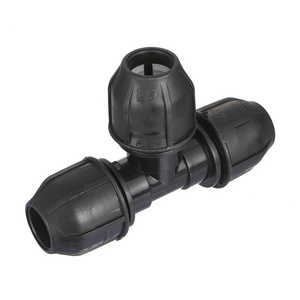 IFAN Wholesales PE Quick Joint Pipe Fitting 3 Way Connector PP Equal TEE HDPE PP Compression Fittings For Water Supply