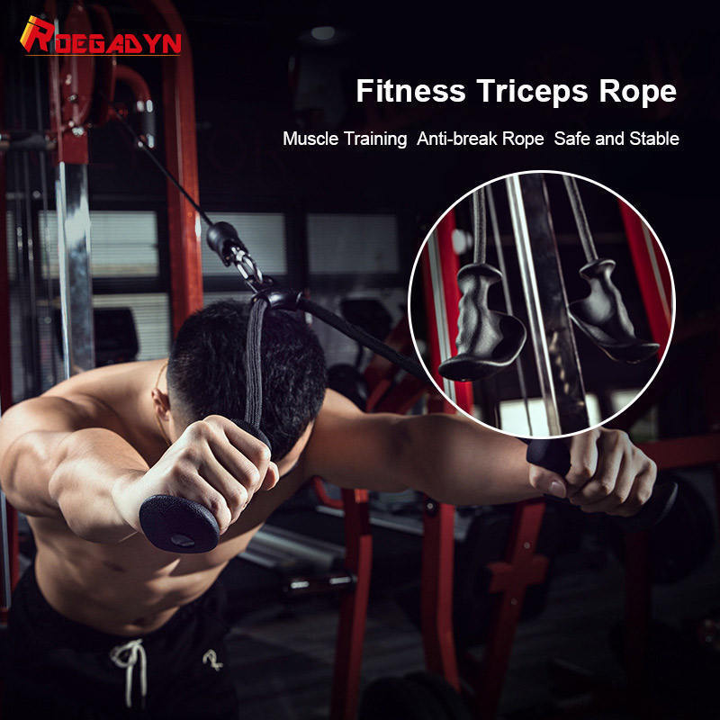 Fitness Strength Training Grips Lat Pull Down Attachments Triceps Rope Rowing High Pull Down Bar Ergonomic Mag Grip