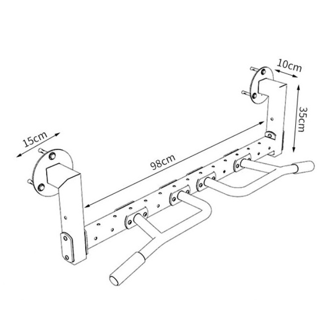 ZJFIT Multi handle position gym portable door wall pull up bar fitness accessories parallel bars home fitness equipment