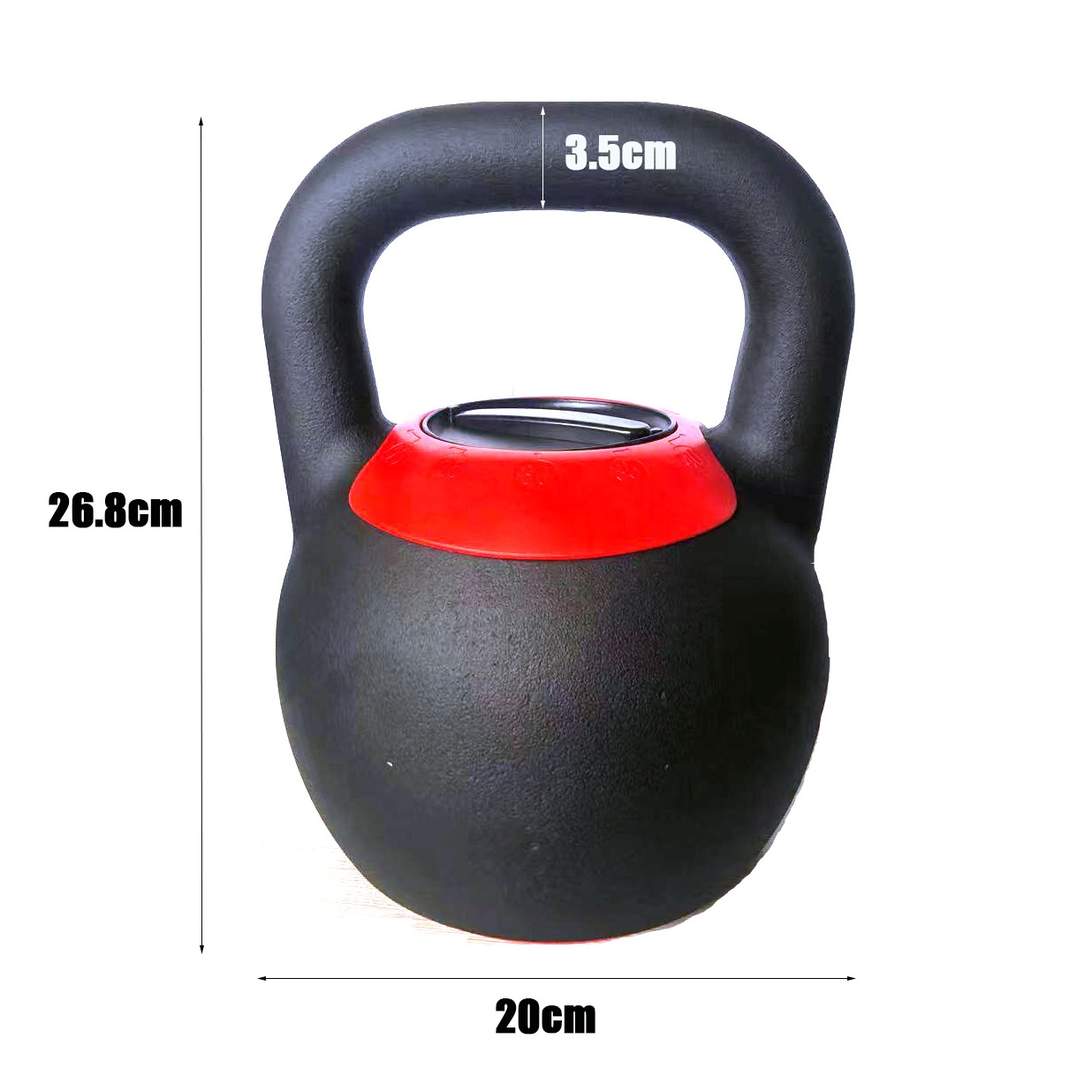 ZJFIT 40LB adjustable kettlebell fitness dumbbell free weight gym equipment strength training gym accessories