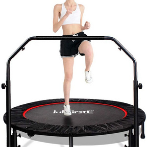 Customizable Round Fitness Mini Trampoline Exercise Workout Rebounder Trampoline Foldable Jumping Equipment