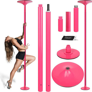 Bilink High Quality Removable Adjustable Stainless Steel Portable Firm Dance Pole Tube Spinning Dance Stripping Pole