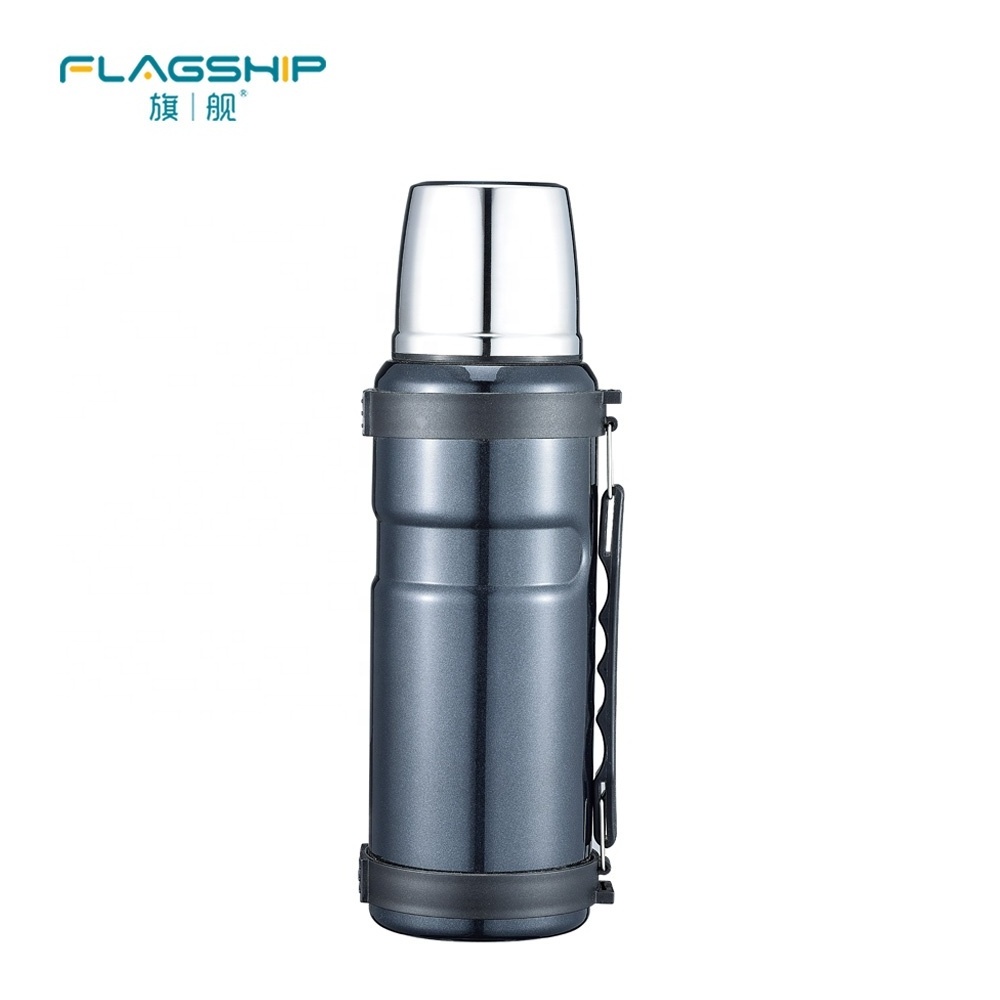 Stainless Steel Sports Insulated Flask Shaker Thermos Travel Large Capacity Drinking Water Bottle Hip  Flask  Stainless  Steel