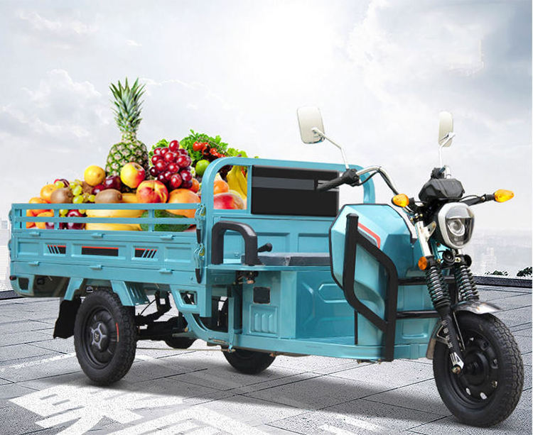 China High Quality Wholesale Bulk electric cargo tricycle 1200W EEC Heavy Load Open Type electric tricycles three wheel adult