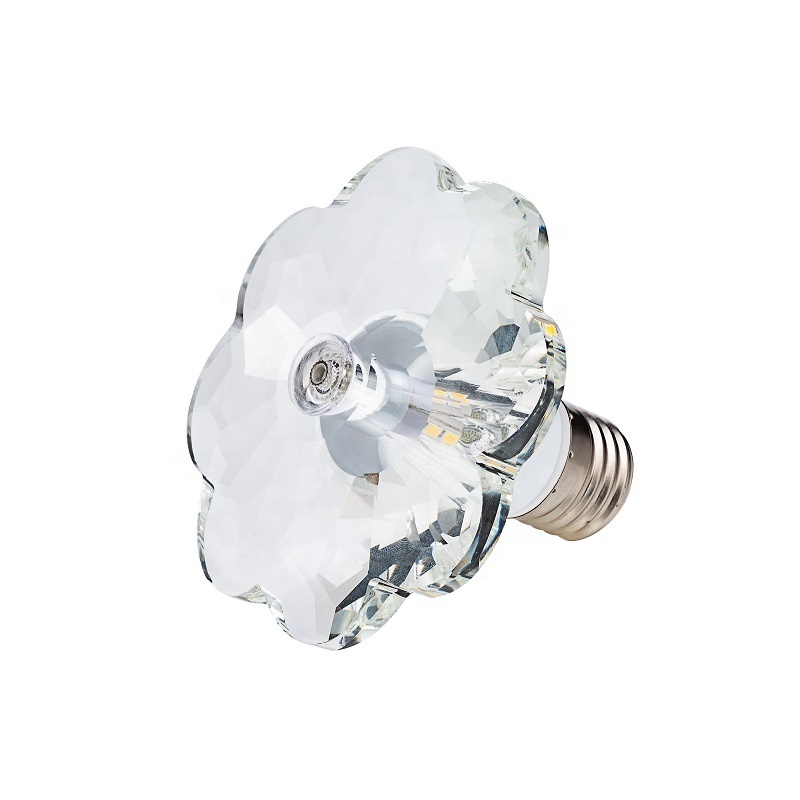 LED Light Bulbs 3000k Warm White Energy Efficient  E26/27 Medium Screw Base Flower Of Chinese Redbud Shape Led Crystal Lamp Bulb