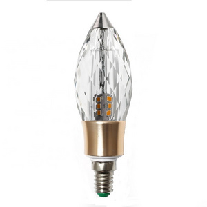 New Designs Home Used E27 E14 E12 K9 Crystal Led Replacement Light Bulb 5W Wholesale for crystal chandelier lighting