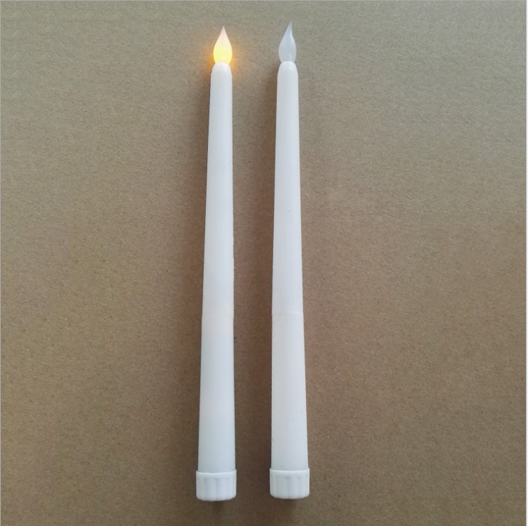 Factory wholesale 27cm battery operated led tapered long flameless candle decoration led stick tea light for candelabra decor