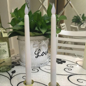 Factory wholesale 27cm battery operated led tapered long flameless candle decoration led stick tea light for candelabra decor