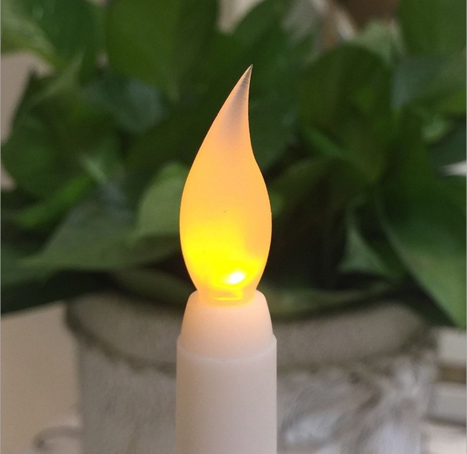 wholesale 27cm battery operated led tapered long flameless candles battery operated remote control tea light for candelabra