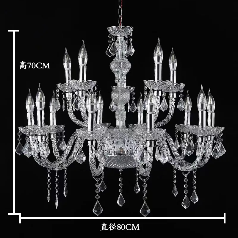 Hot Sell Creative Luxury Crystal Chandelier Lighting Nordic Pendant Light Lamp For Hotel