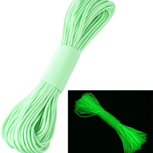 Other camping & hiking gear Reflective Polyester Parachute Cord Outdoor Glow In The Dark Rope Paracord  550 Paracord Rope