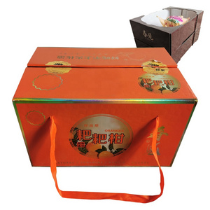 Custom apple orange cherry grapes strawberry watermelon tomato gift box manufacturer fresh fruit packing boxes