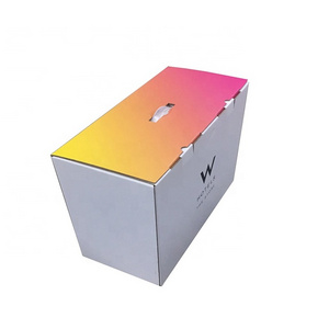 foldable paper box corrugated paper box packaging pillow box packaging with handle