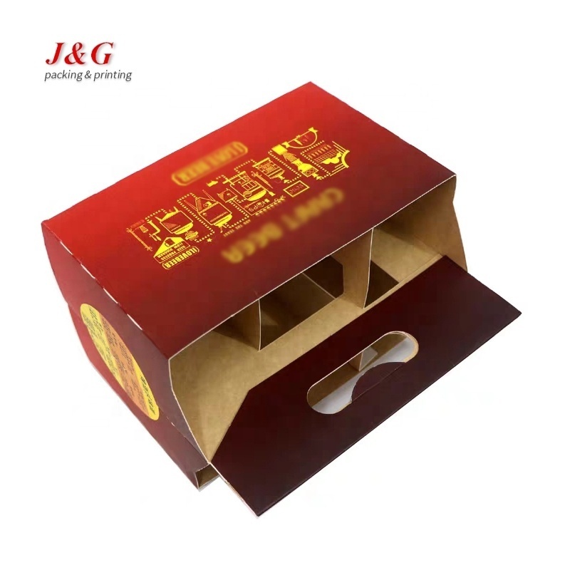 Recyclable kraft shipping box juice milk paper box carton wine gift box packaging