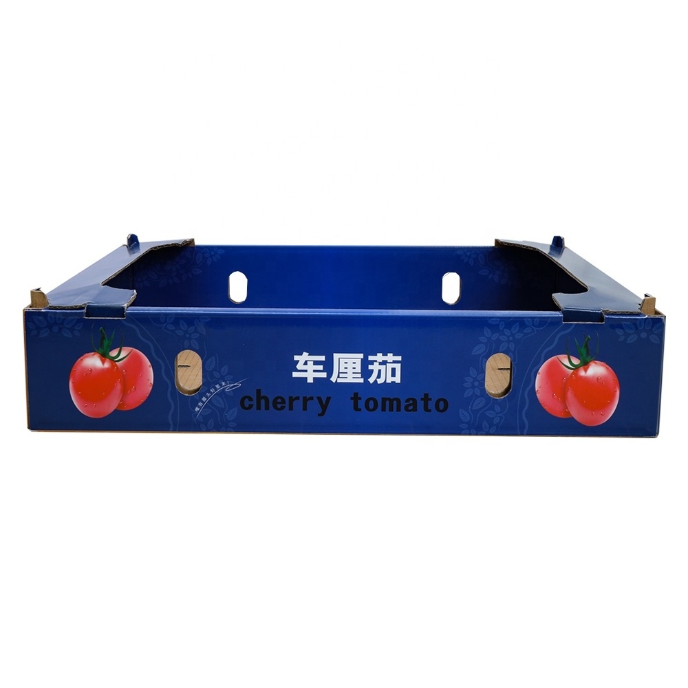 High Quality Custom Fruit Packaging Box Cherry Tomato Packing Carton Boxes Manufacturer