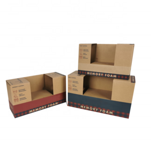 High quality litho printing white kraft paper shoes packaging box customized size corrugated carton wholesale shoe box