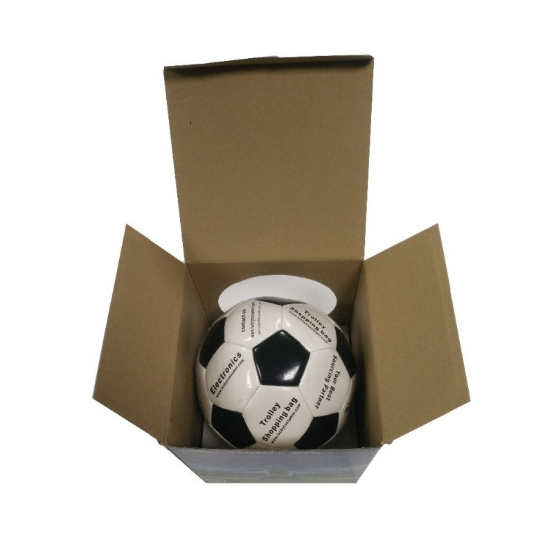 Custom logo corrugated cardboard shipping boxes gift box Football Rugby Basketball packaging box with open window