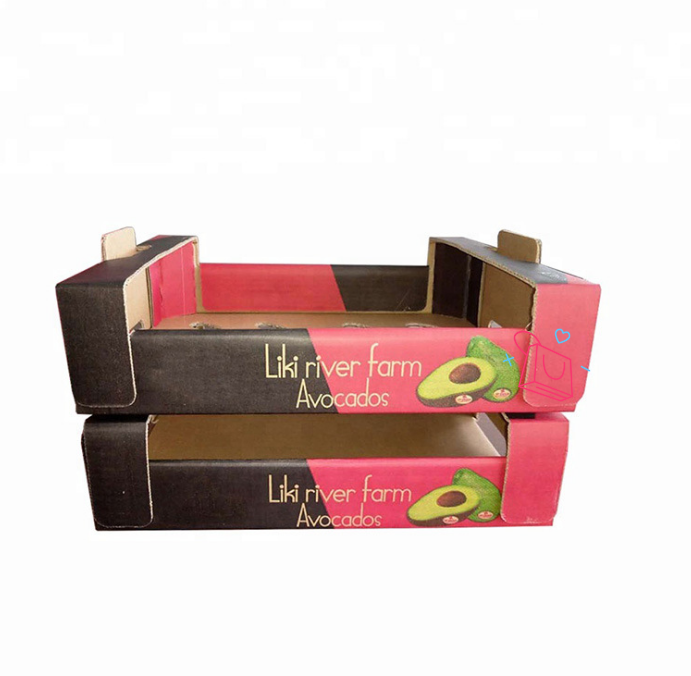 Manufacturer Luxury  Custom Logo Vegetable Fruits Packaging Carton Cardboard Cherry Tomato Banana Orange Grape Fruit Box