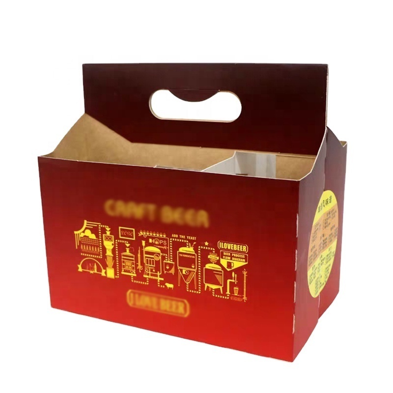 Recyclable kraft shipping box juice milk paper box carton wine gift box packaging