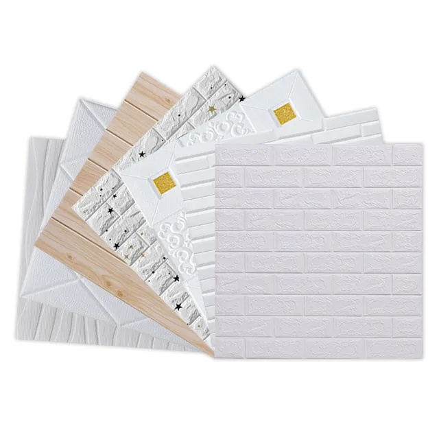 Factory Supply Foam Diy Multicolor Panel 3D Xpe Brick Wall Sticker Peel and Stick Wallpapers