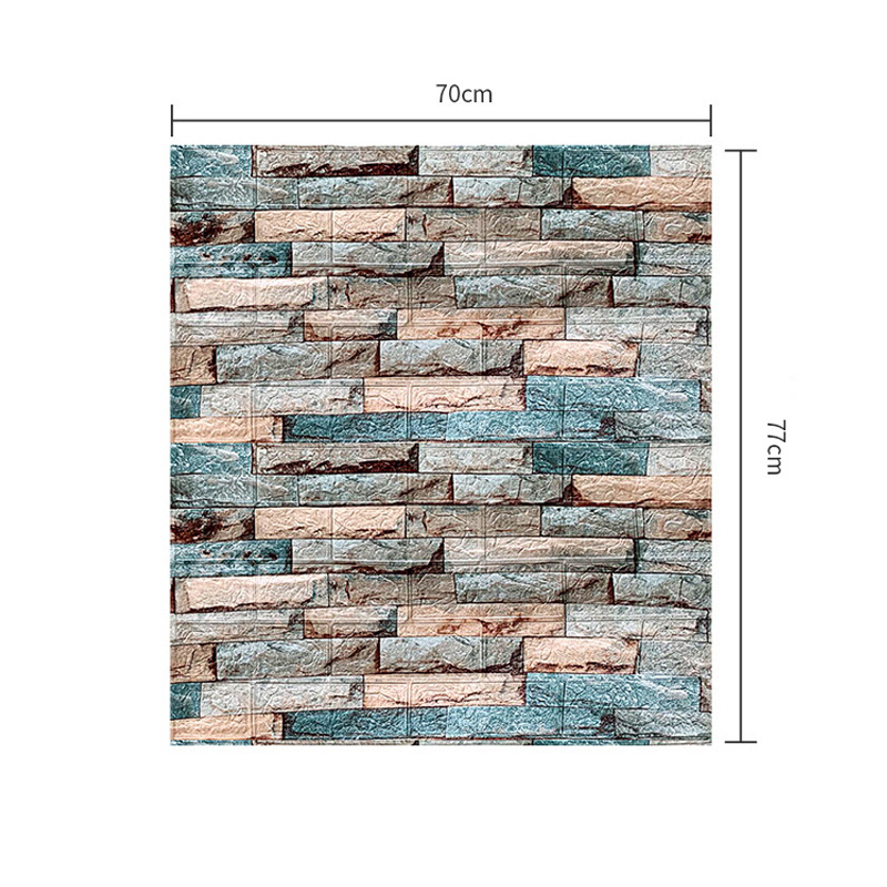 Brick pattern wall sticker 3D stereoscopic peel and stick wall tile wall paper Factory customization