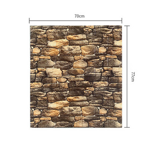 Brick pattern wall sticker 3D stereoscopic peel and stick wall tile wall paper Factory customization