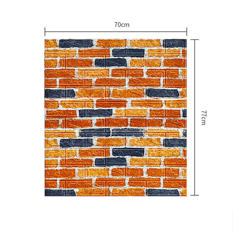 Brick pattern wall sticker 3D stereoscopic peel and stick wall tile wall paper Factory customization