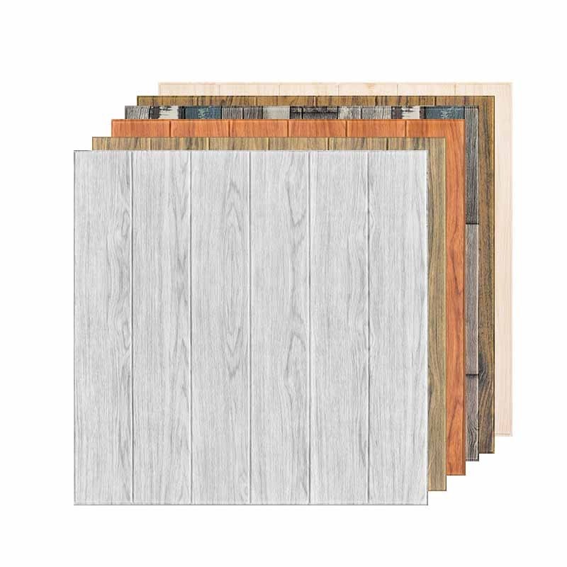 KIds home wood grain waterproof moisture proof wall tile wall cloth wallpaper