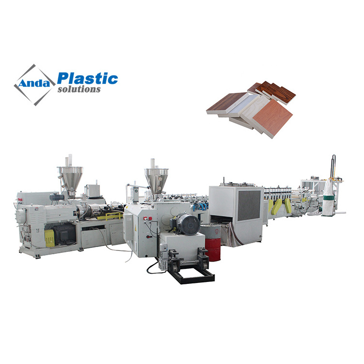 Factory Price Artificial Marble Production PVC Foam Board  Extrusion Line with Calender Cooling