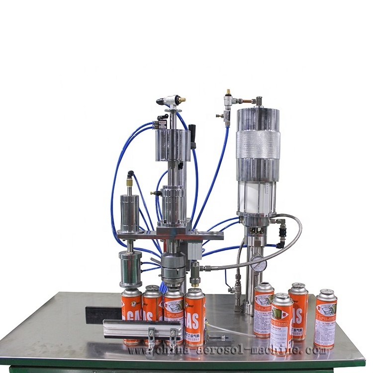 LPG gas cartridge refill machine