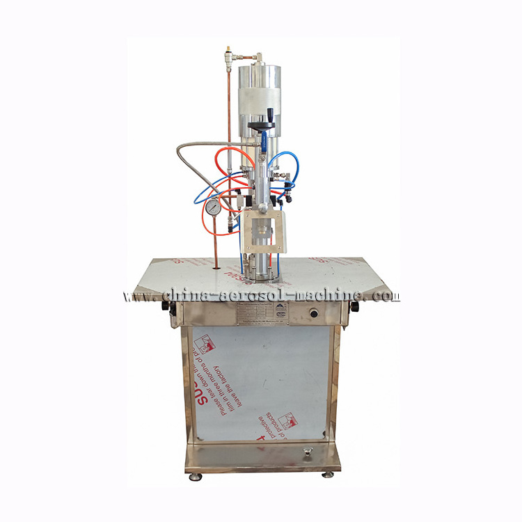 QGBW Semiautomatic Aerosol Can Filling Machine For Spray Paint