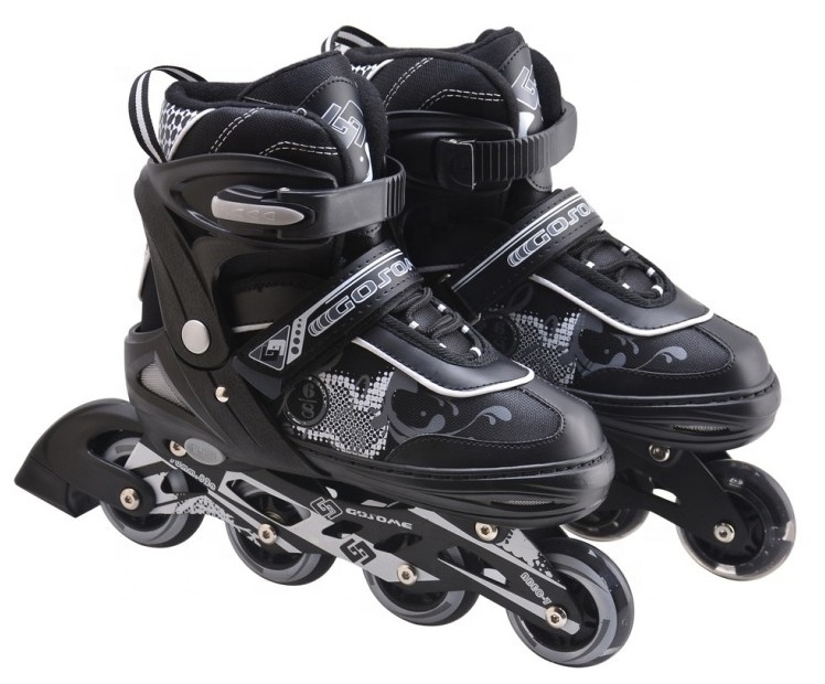 GOSOME Professional Flashing Inline Skates and Skateshoes and Rollerskates for Kids Sport Adjustable Inline Speed Skate Shoes