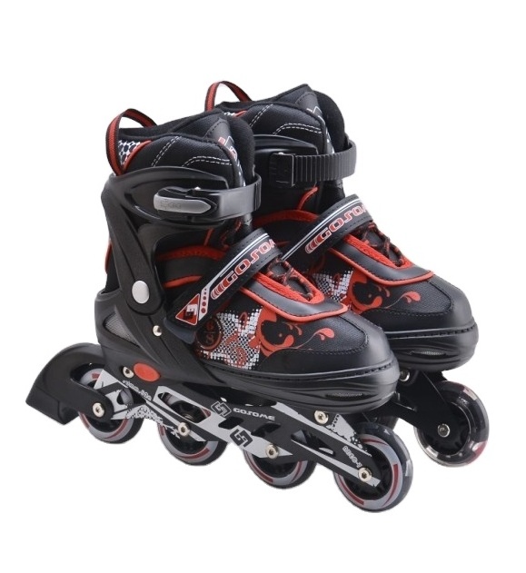 GOSOME Professional Flashing Inline Skates and Skateshoes and Rollerskates for Kids Sport Adjustable Inline Speed Skate Shoes