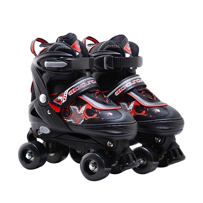 New Arrival 4 Wheels Used Bags Shoes With Kick Roller Skate Shoes