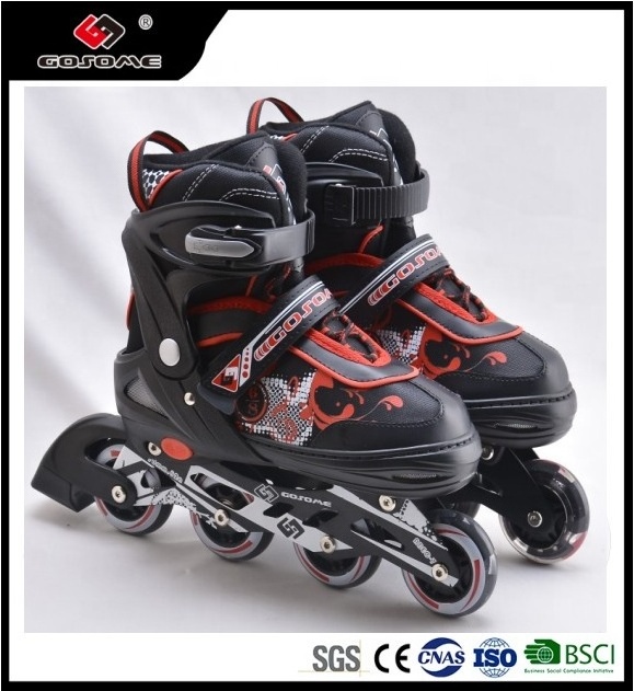 GOSOME Professional Flashing Inline Skates and Skateshoes and Rollerskates for Kids Sport Adjustable Inline Speed Skate Shoes