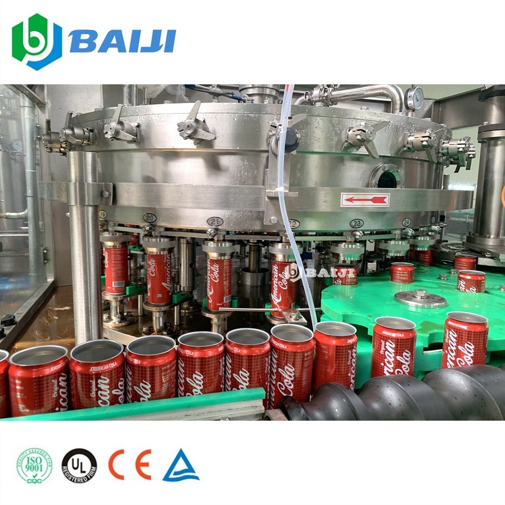 Full automatic aluminium can carbonated beverage energy drink canning filling machine