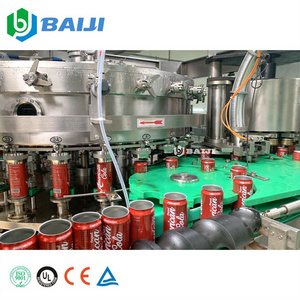 Factory supply carbonated beverage canning plant aluminum can soft energy drink filling sealing packing machine