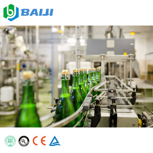 Turnkey project glass bottle sparkling wine making filling capping machine / champagne liquor bottling equipment