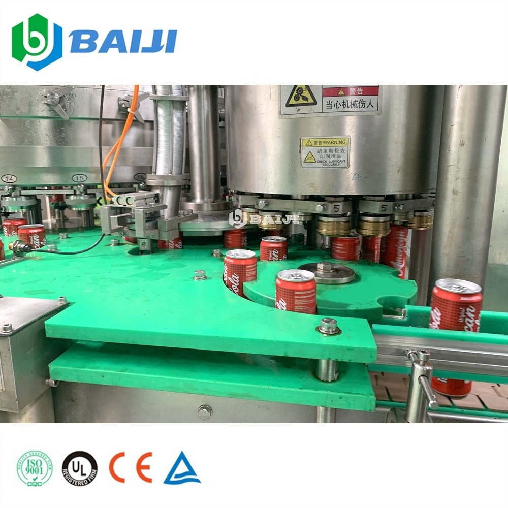 Automatic aluminum can beverage canning filling machine carbonated soft drink filler seamer