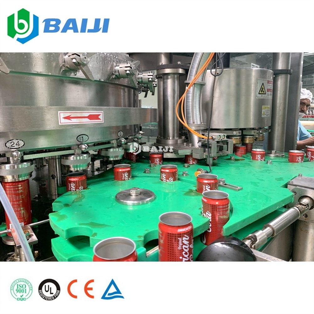 Full automatic aluminium can carbonated beverage energy drink canning filling machine