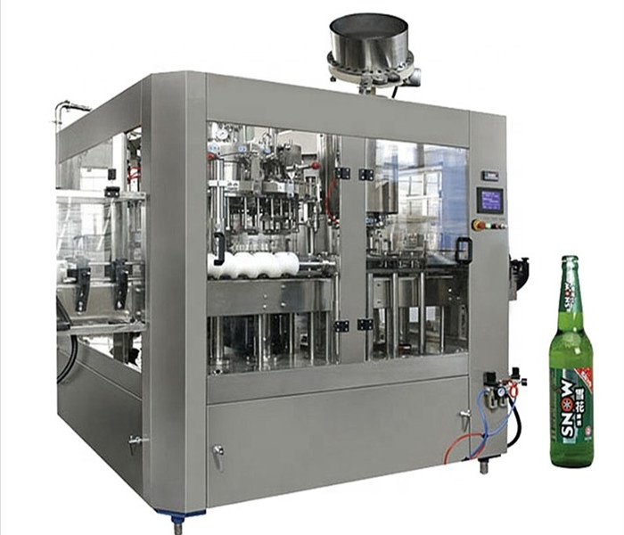 Isobaric filling beer making machine glass bottle beer bottle production line