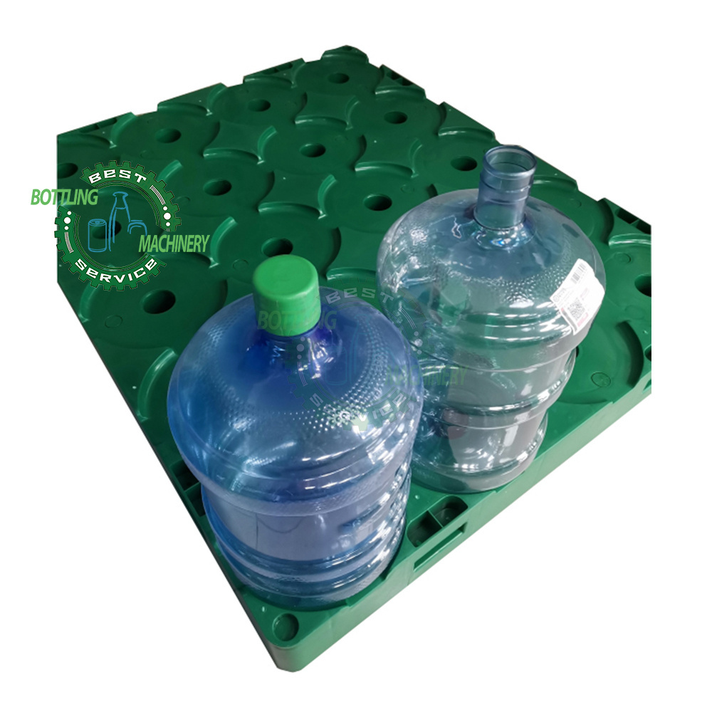 Strong Durable Blue green 4*5 20 bottles 18.9ltrs 19ltrs 20ltrs 5 gallon water bottle Bucket plastic hdpe rack pallet