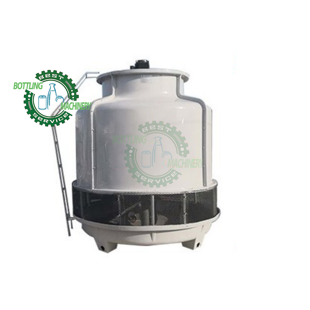 Circular counter Flow Water 60ton water cooling tower for bottle warming tunnel