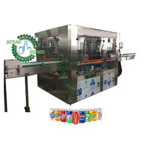 A to Z SUS304 rotary Isobaric 2 in 1 carbonated energy drink sparkling water PET aluminium can production producing machine