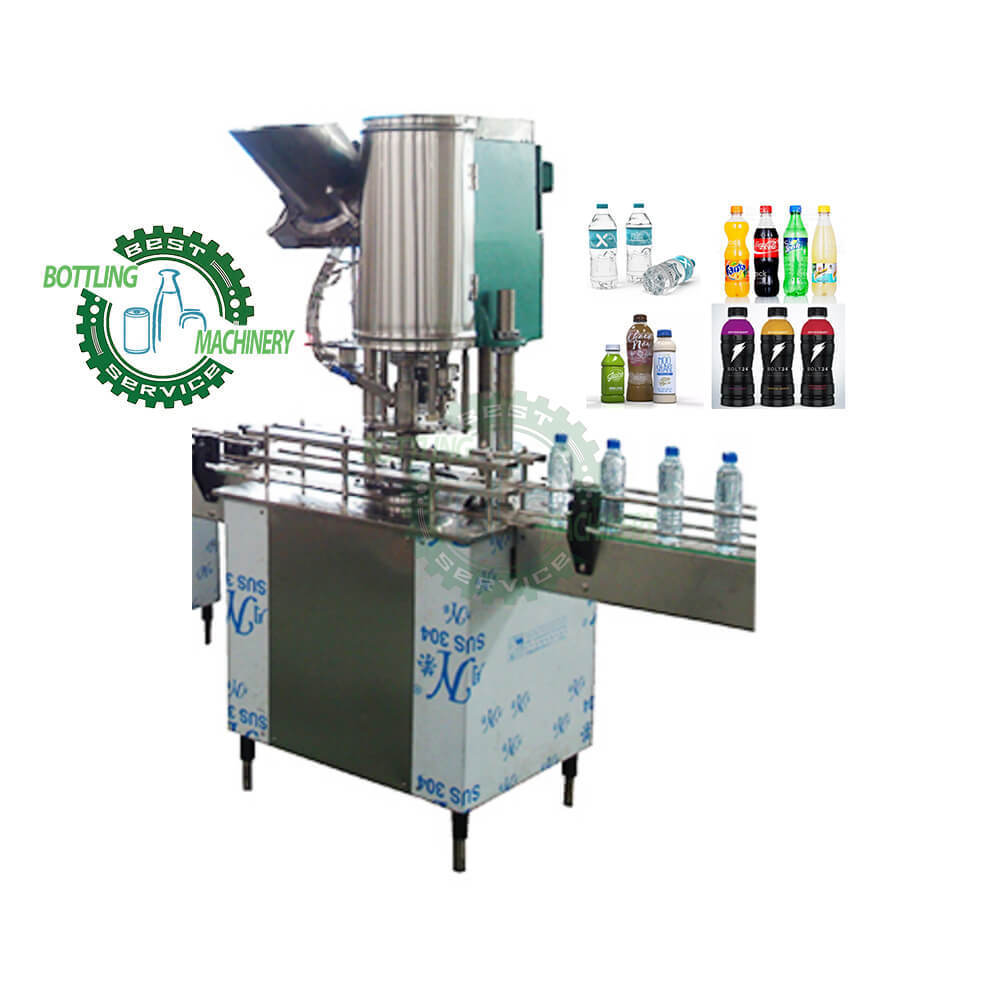 Automatic single head height adjustable butter olive oil soy sauce vinegar mouthwash PET plastic bottle screw sealing machine