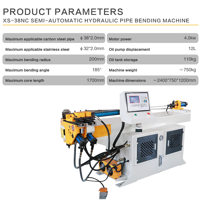 oval pipe machine circle zhangjiagang portable push 5 axis for steel pipes hydraulic stainless wg-38 bending